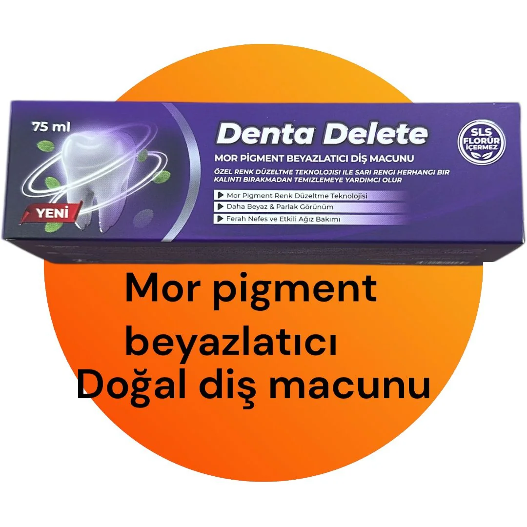 DENTA DELETE MOR PİGMENT BEYAZLATICI DOĞAL DİŞ MACUNU