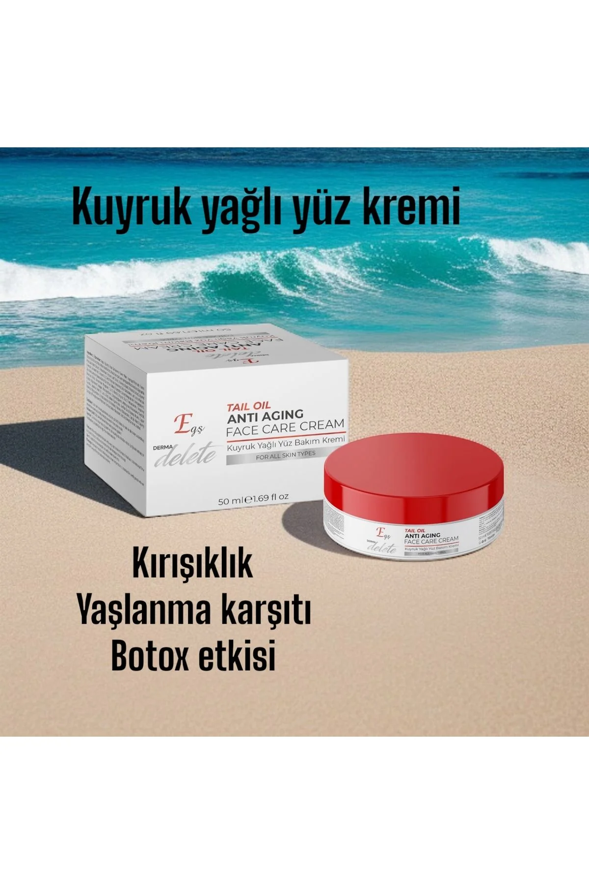 DERMA DELETETE KUYRUK YAĞLI BOTOX KREMİ YAŞLANMA KIRIŞIKLIĞA KARŞI
