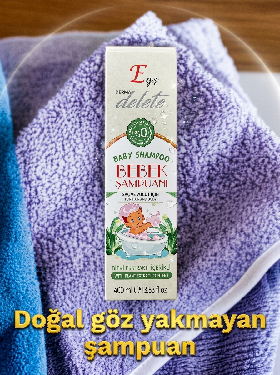 DERMADELETE DOĞAL BEBEK ŞAMPUANI 400ML